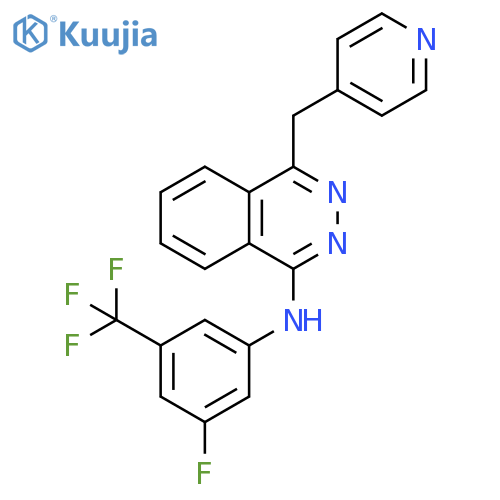 1-Phthalazinamine,N-[3-fluoro-5-(trifluoromethyl)phenyl]-4-(4-pyridinylmethyl)- structure