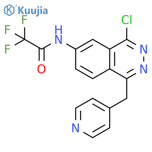 Acetamide,N-[4-chloro-1-(4-pyridinylmethyl)-6-phthalazinyl]-2,2,2-trifluoro- structure
