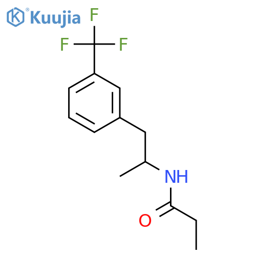 N-{1-[3-(trifluoromethyl)phenyl]propan-2-yl}propanamide structure