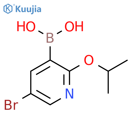 5-Bromo-2-isopropoxypyridine-3-boronic acid structure