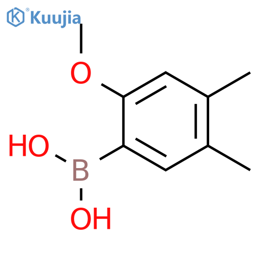 4,5-Dimethyl-2-methoxyphenylboronic acid structure