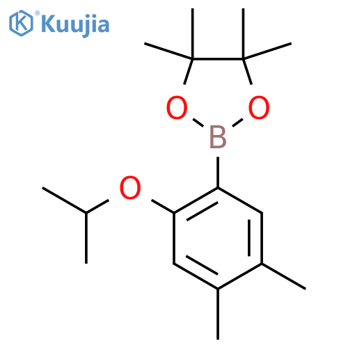 2-(4,5-Dimethyl-2-isopropoxyphenyl)-4,4,5,5-tetramethyl-1,3,2-dioxaborolane structure