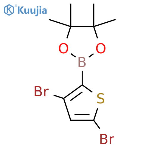 (3,5-Dibromothiophen-2-yl)boronic acid pinacol ester structure