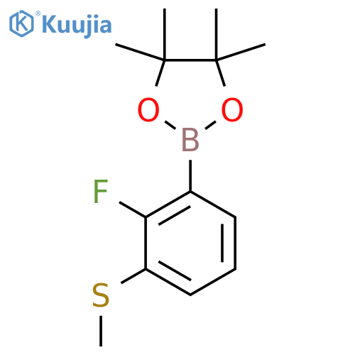2-Fluoro-3-(methylsulfanyl)phenylboronic acid pinacol ester structure