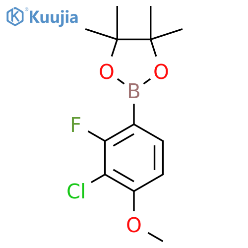 3-Chloro-2-fluoro-4-methoxyphenylboronic acid pinacol ester structure
