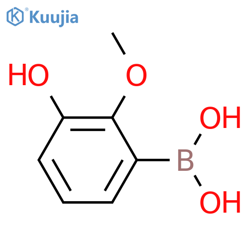 3-Hydroxy-2-methoxyphenylboronic acid structure