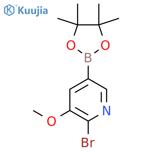 2-Bromo-3-methoxypyridine-5-boronic acid pinacol ester structure