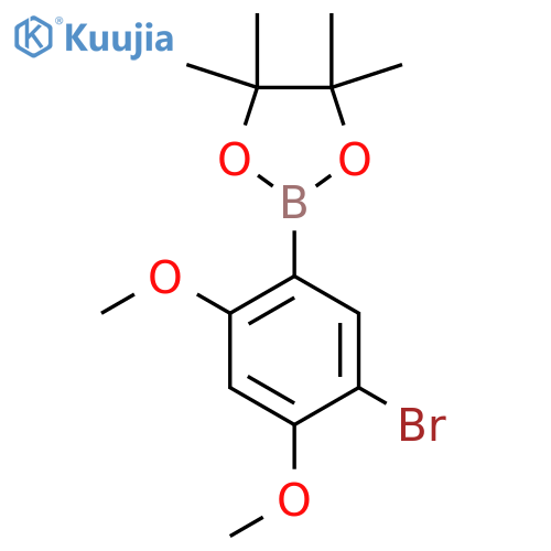 5-Bromo-2,4-dimethoxyphenylboronic acid, pinacol ester structure