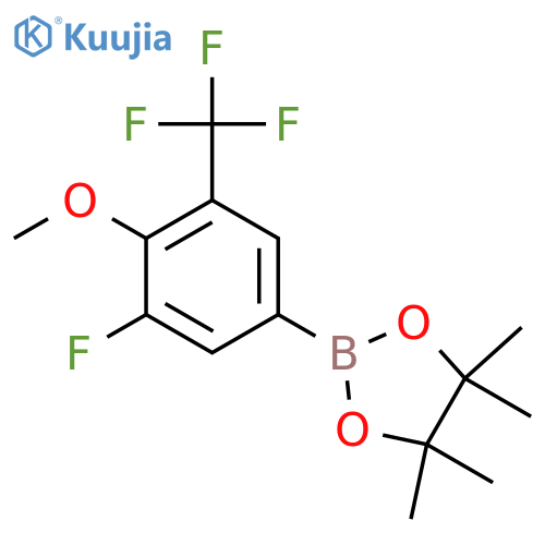 3-Fluoro-4-methoxy-5-trifluoromethylphenylboronic acid pinacol ester structure