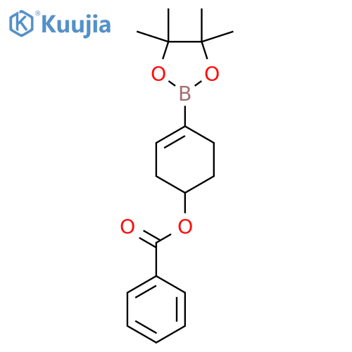 3-Cyclohexen-1-ol, 4-(4,4,5,5-tetramethyl-1,3,2-dioxaborolan-2-yl)-, 1-benzoate structure