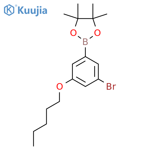 5-Bromo-3-pentyloxyphenylboronic acid pinacol ester structure