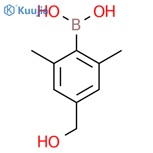 4-(Hydroxymethyl)-2,6-dimethylphenylboronic acid structure