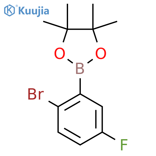 2-Bromo-5-fluorophenylboronic acid pinacol ester structure