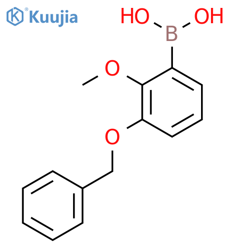 3-Benzyloxy-2-methoxyphenylboronic acid structure