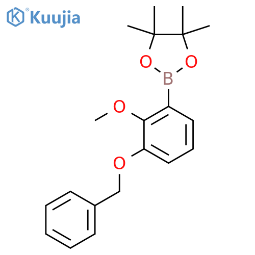 3-Benzyloxy-2-methoxyphenylboronic acid pinacol ester structure