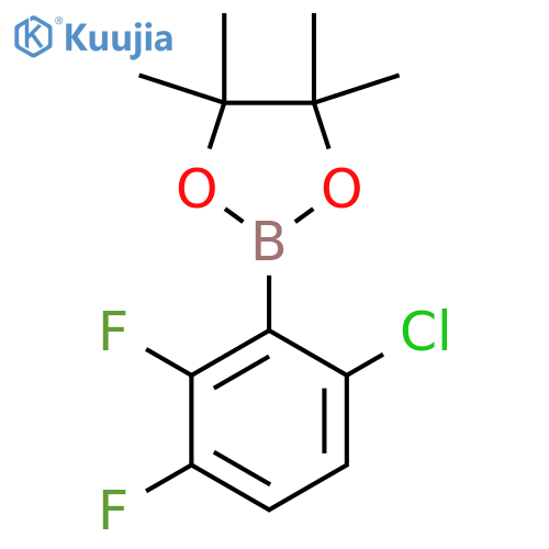 2-(6-chloro-2,3-difluorophenyl)-4,4,5,5-tetramethyl-1,3,2-dioxaborolane structure