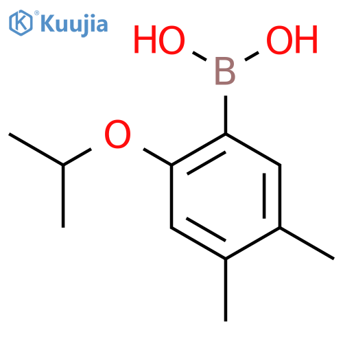 4,5-Dimethyl-2-isopropoxyphenylboronic acid structure