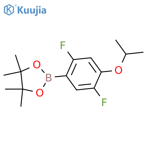 2,5-Difluoro-4-isopropoxyphenylboronic acid pinacol ester structure