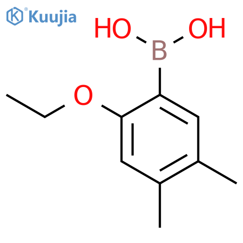 4,5-Dimethyl-2-ethoxyphenylboronic acid structure