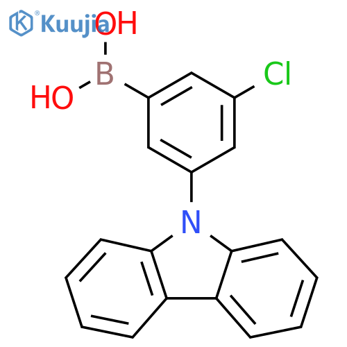 3-(9H-Carbazol-9-yl)-5-chlorophenylboronic acid structure