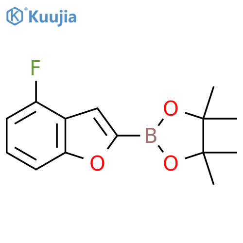 (4-Fluorobenzofuran-2-yl)boronic acid pinacol ester structure