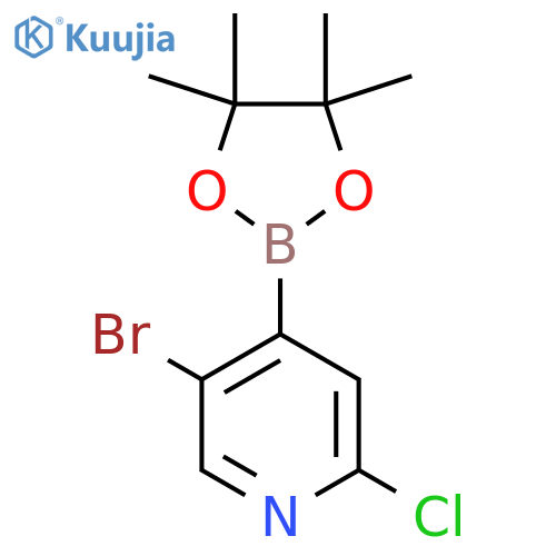 5-Bromo-2-chloropyridine-4-boronic acid pinacol ester structure