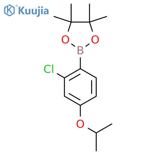 2-Chloro-4-isopropoxyphenylboronic acid pinacol ester structure