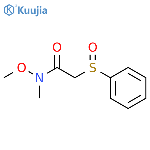 Acetamide,N-methoxy-N-methyl-2-(phenylsulfinyl)- structure
