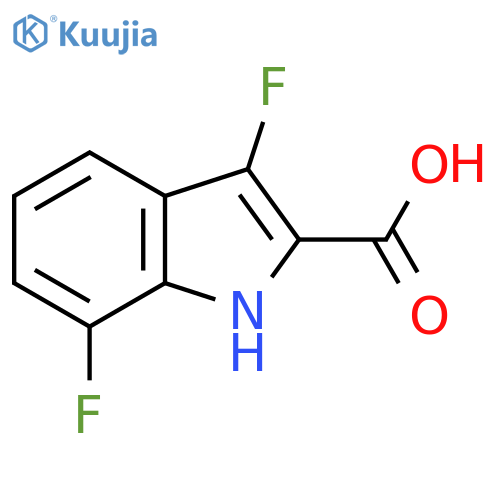 1H-Indole-2-carboxylic acid, 3,7-difluoro- structure