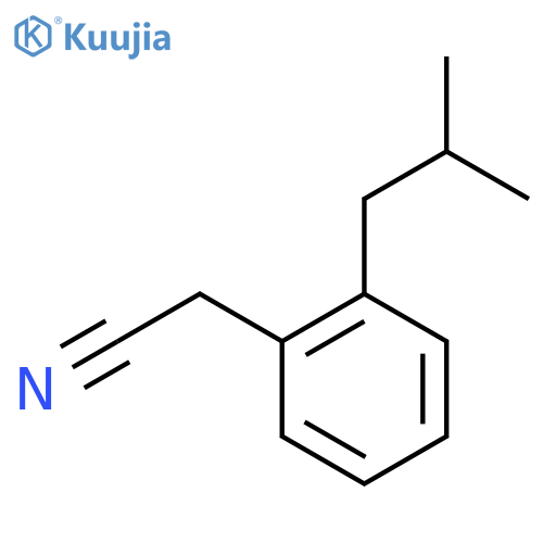 2-[2-(2-Methylpropyl)phenyl]acetonitrile structure