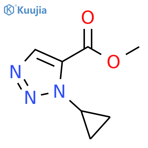 methyl 1-cyclopropyl-1H-1,2,3-triazole-5-carboxylate structure