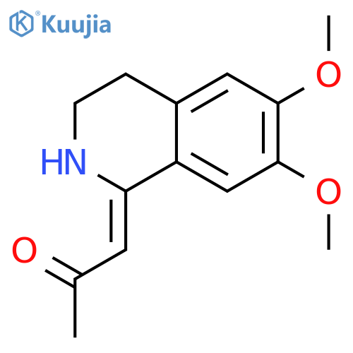2-Propanone, 1-(3,4-dihydro-6,7-dimethoxy-1(2H)-isoquinolinylidene)- structure