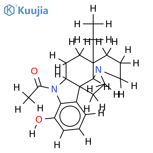 1-acetyl-aspidospermidin-17-ol structure