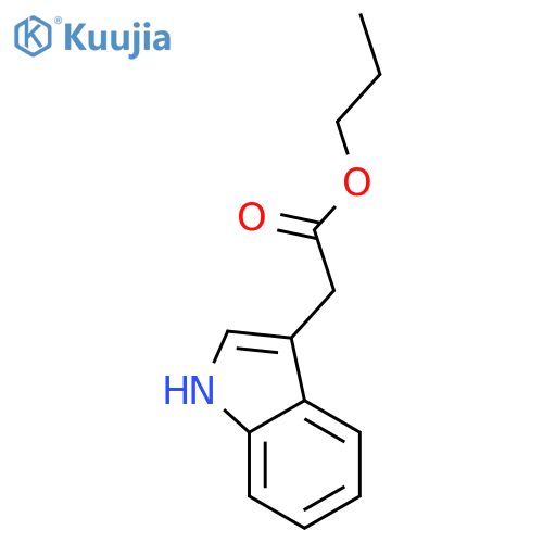 Propyl 2-(1H-indol-3-yl)acetate structure