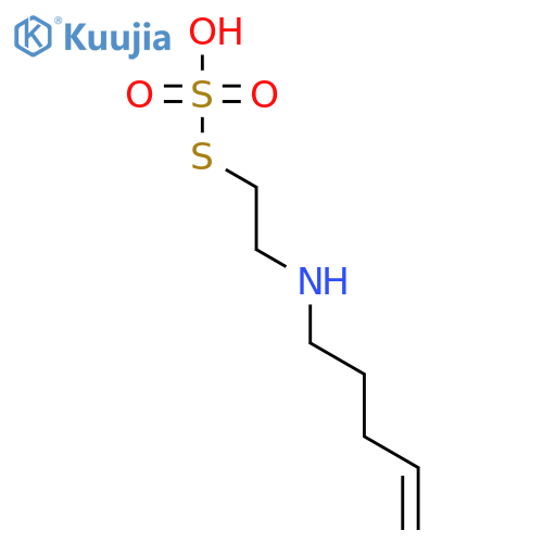 S-[2-(pent-4-en-1-ylamino)ethyl] hydrogen sulfurothioate structure