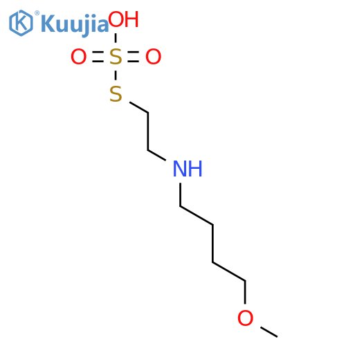 S-{2-[(4-methoxybutyl)amino]ethyl} hydrogen sulfurothioate structure