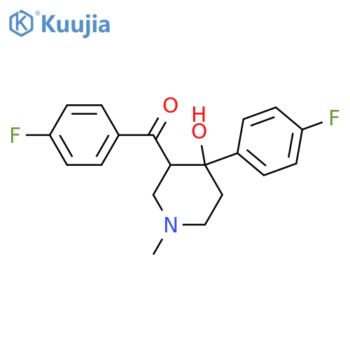 Methanone,(4-fluorophenyl)[4-(4-fluorophenyl)-4-hydroxy-1-methyl-3-piperidinyl]- structure