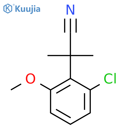 2-(2-Chloro-6-methoxyphenyl)-2-methylpropanenitrile structure