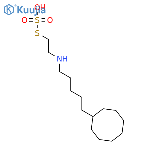 S-{2-[(5-cyclooctylpentyl)amino]ethyl} hydrogen sulfurothioate structure
