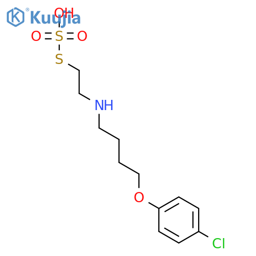 S-(2-{[4-(4-chlorophenoxy)butyl]amino}ethyl) hydrogen sulfurothioate structure