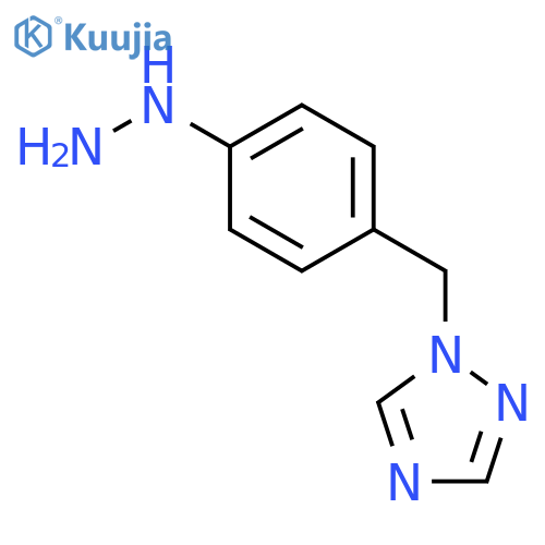 1-(4-Hydrazinylbenzyl)-1H-1,2,4-triazole structure