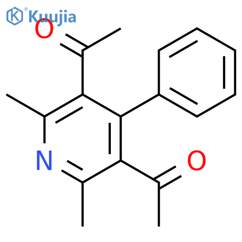 Ethanone, 1,1'-(2,6-dimethyl-4-phenyl-3,5-pyridinediyl)bis- structure