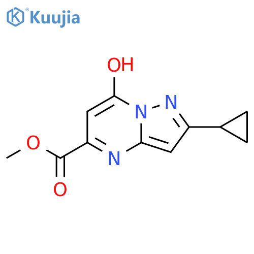 methyl 2-cyclopropyl-7-hydroxypyrazolo1,5-apyrimidine-5-carboxylate structure