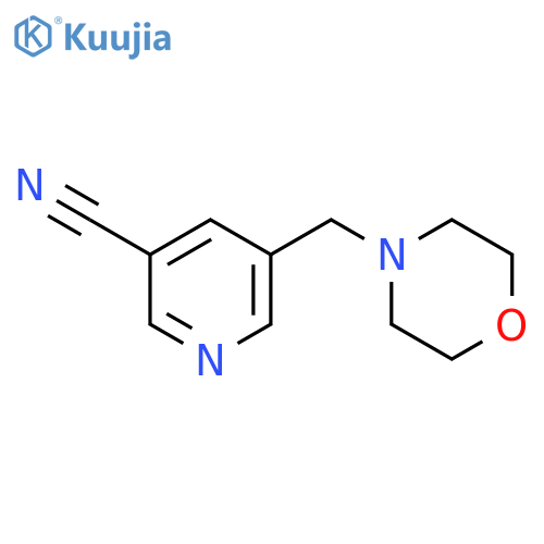 3-Pyridinecarbonitrile, 5-(4-morpholinylmethyl)- structure