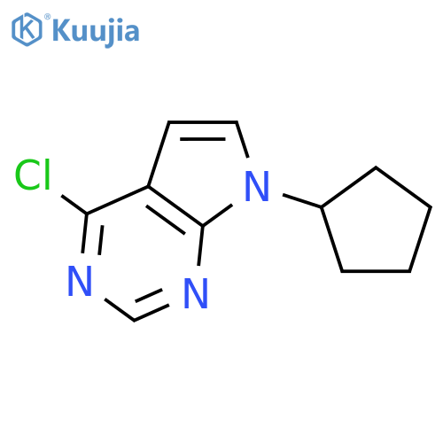 4-Chloro-7-cyclopentyl-7H-pyrrolo2,3-Dpyrimidine structure