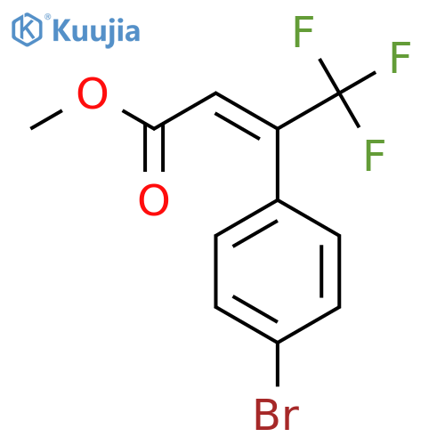 methyl (2E)-3-(4-bromophenyl)-4,4,4-trifluorobut-2-enoate structure