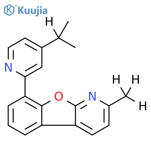 Benzofuro[2,3-b]pyridine, 2-(methyl-d3)-8-[4-(1-methylethyl-1-d)-2-pyridinyl]- structure