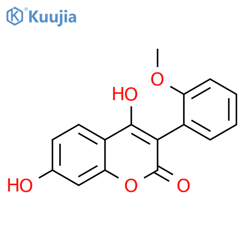 4,7-dihydroxy-3-(2-methoxyphenyl)-2H-chromen-2-one structure
