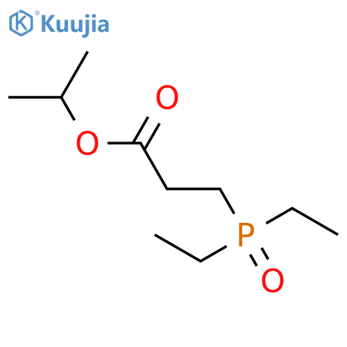Propanoic acid, 3-(diethylphosphinyl)-, 1-methylethyl ester structure