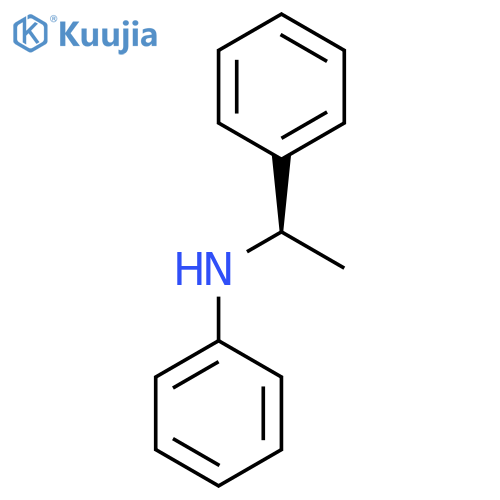 Benzenemethanamine, a-methyl-N-phenyl-, (R)- structure